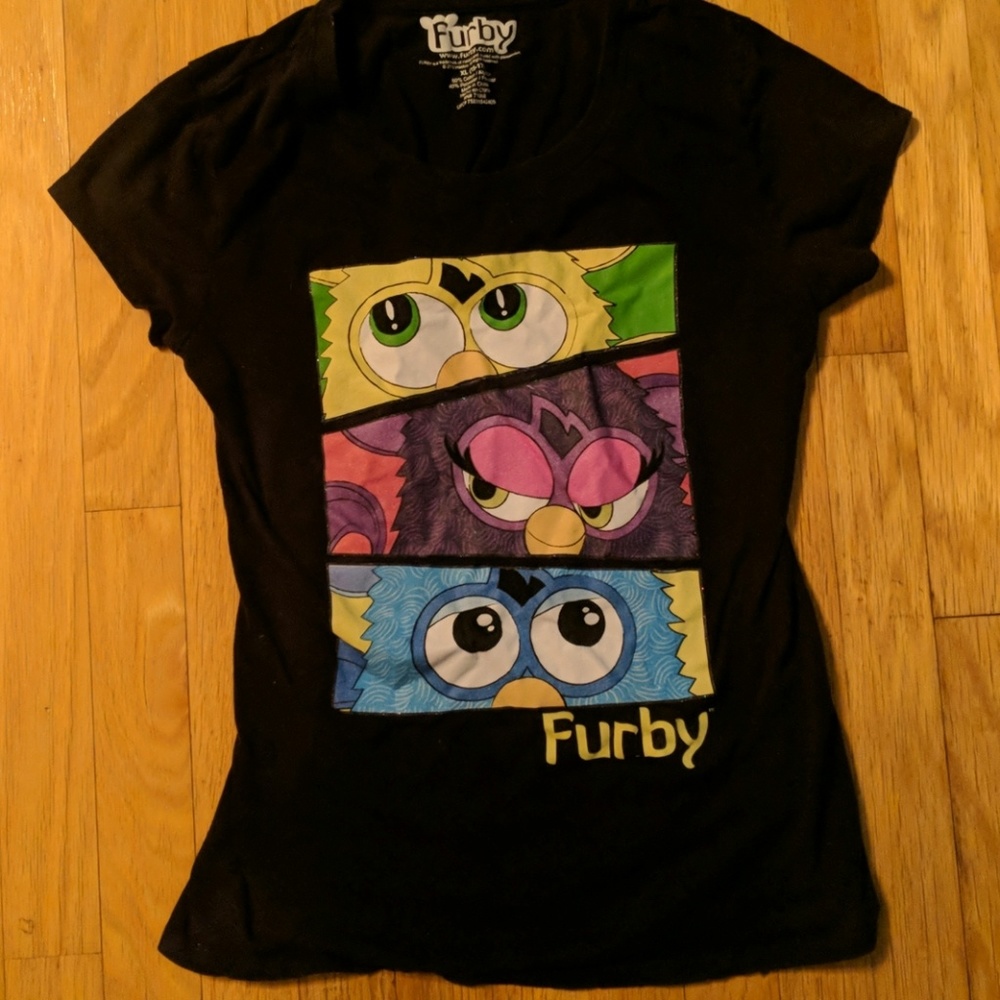 Furby Tee Hasbro Tee Shirt Size XL 15-17
